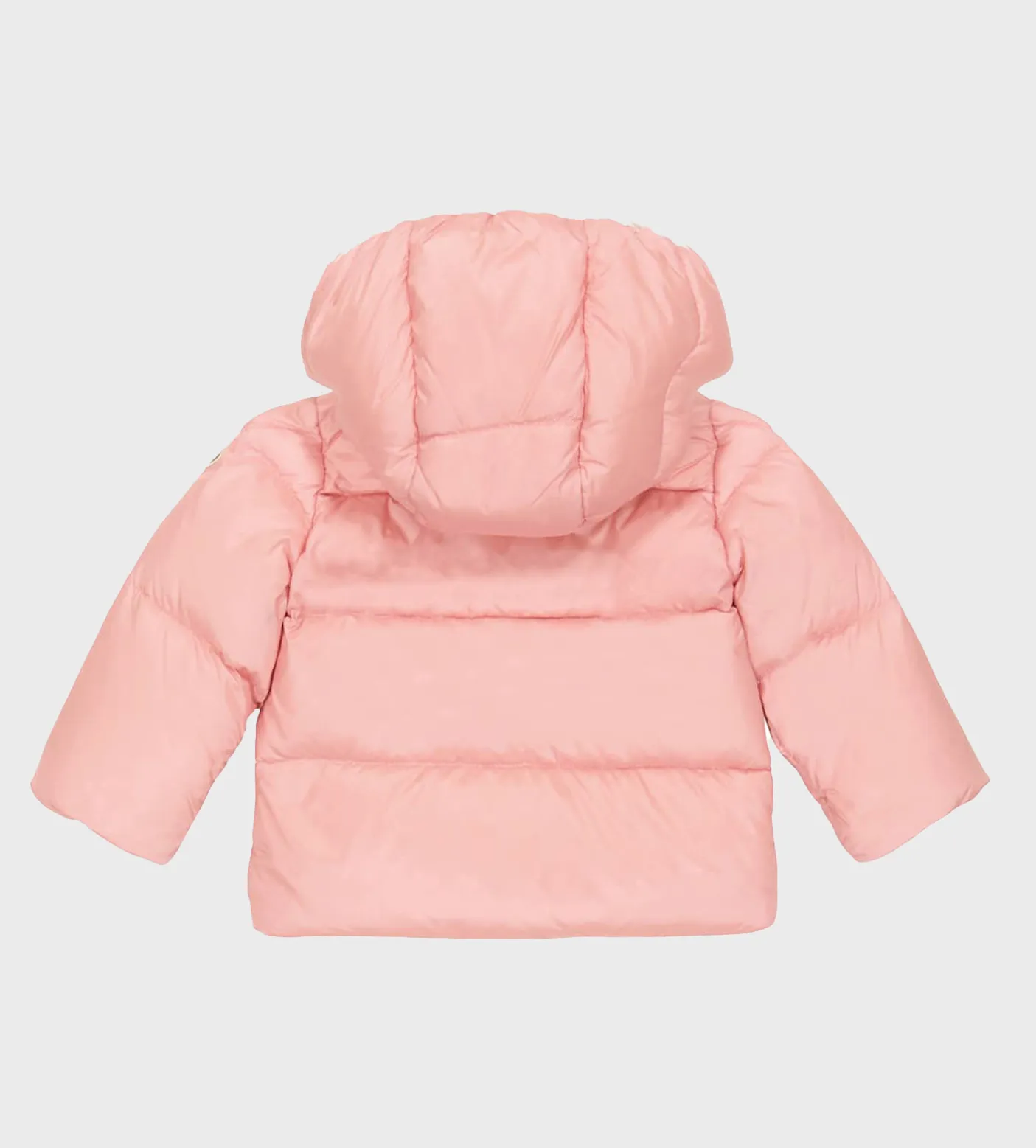 Abbaye Logo-Embroidered Down Jacket Pink