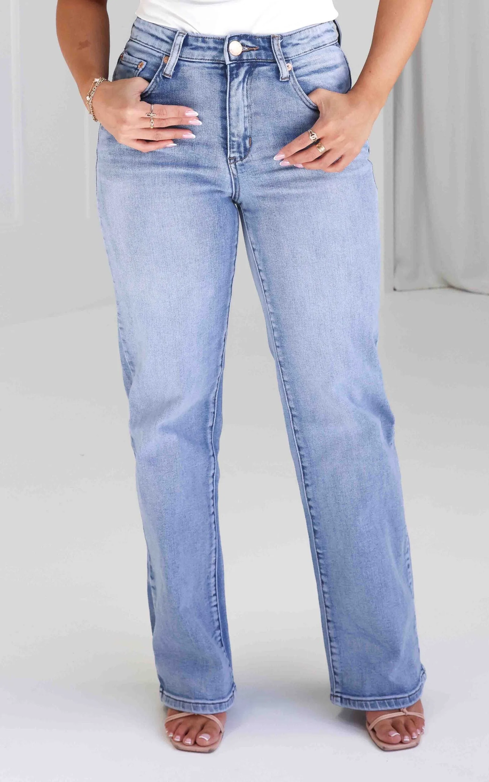 Atticus Straight Leg Jeans - Blue Wash