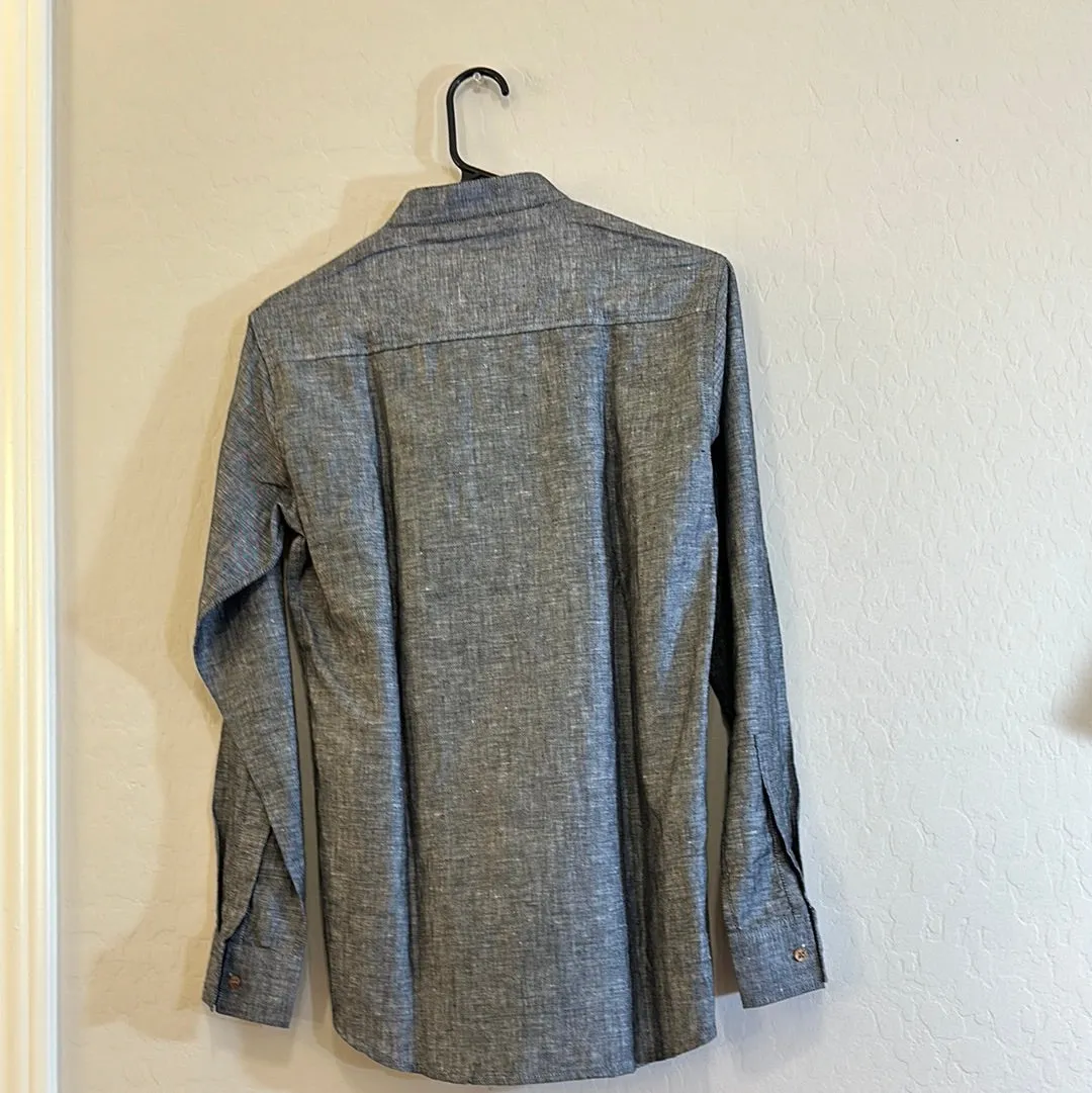 Attractive Grey Color Shirt With full Sleeve For Men