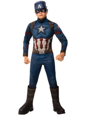 Avengers Endgame Deluxe Captain America Boys Costume