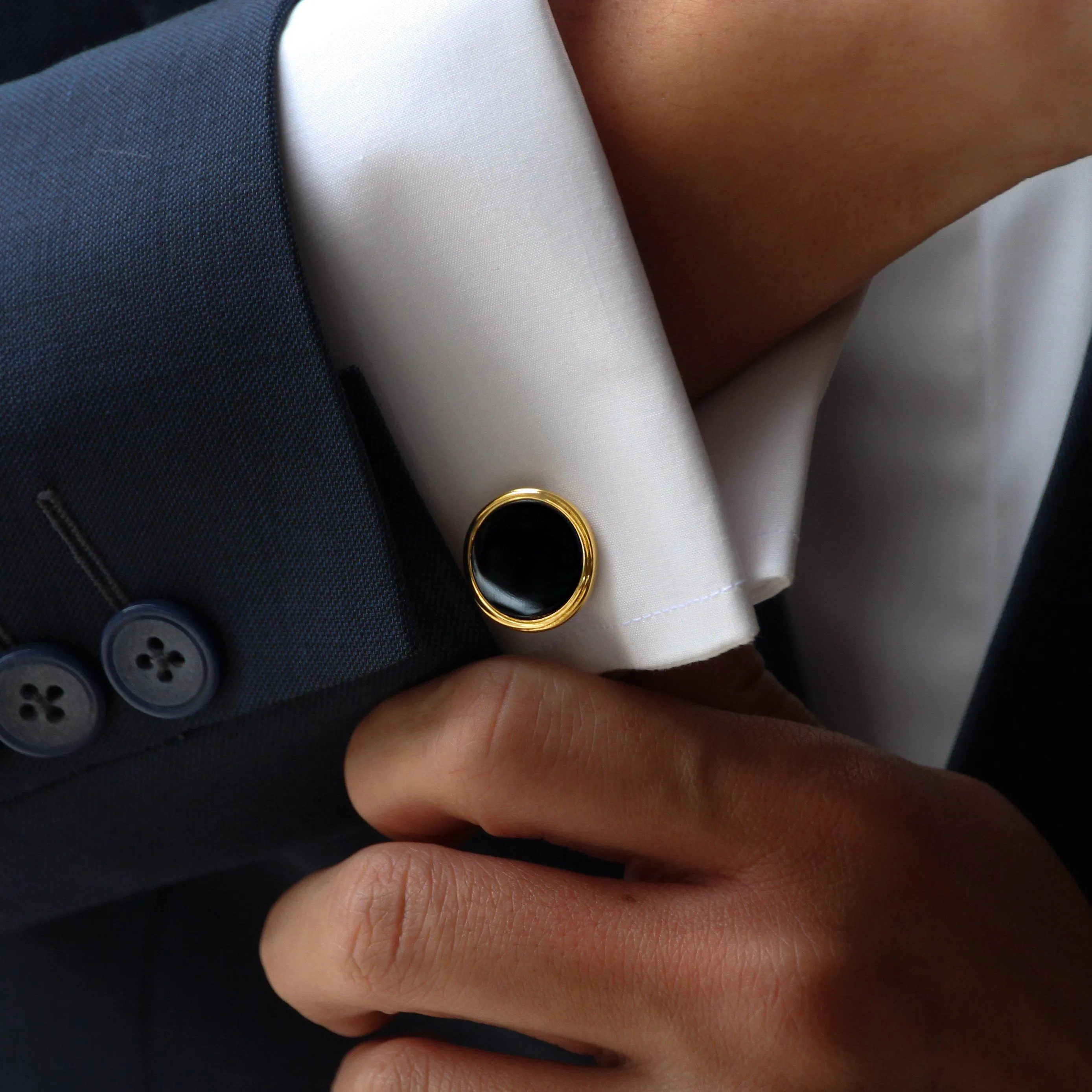 Azuro Classic Cufflinks | Crystal Cufflinks