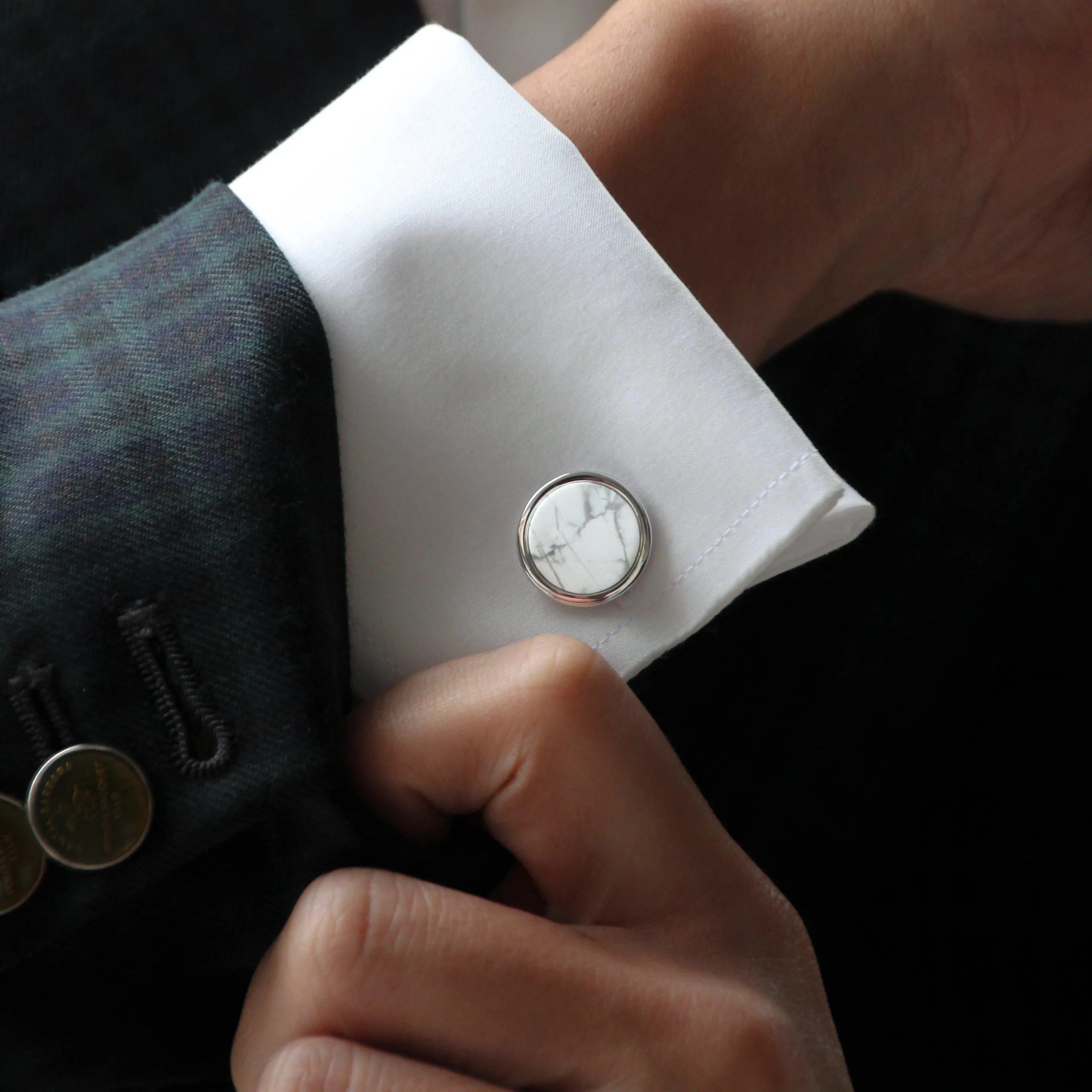 Azuro Classic Cufflinks | Crystal Cufflinks