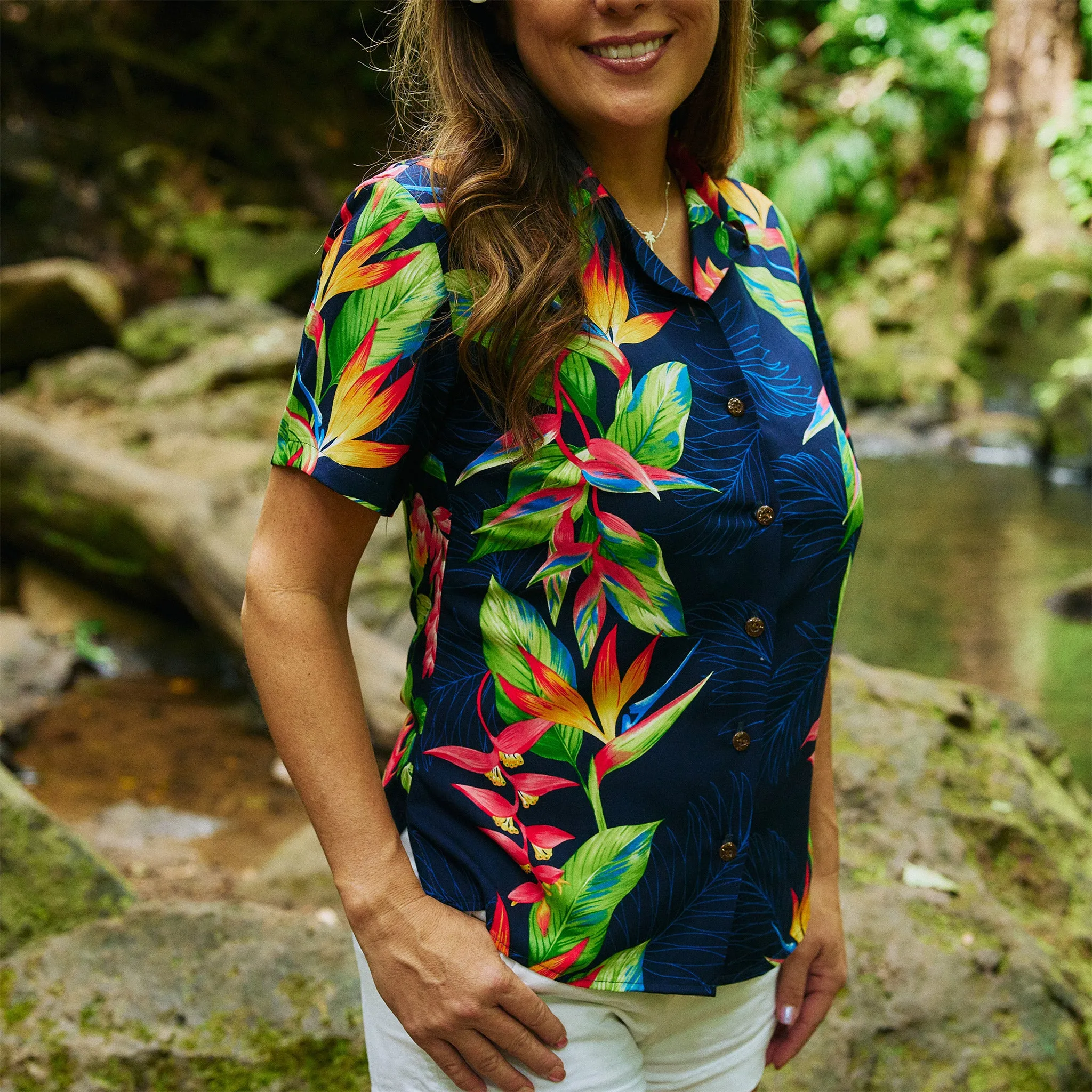 Bird of Paradise Camp Blouse