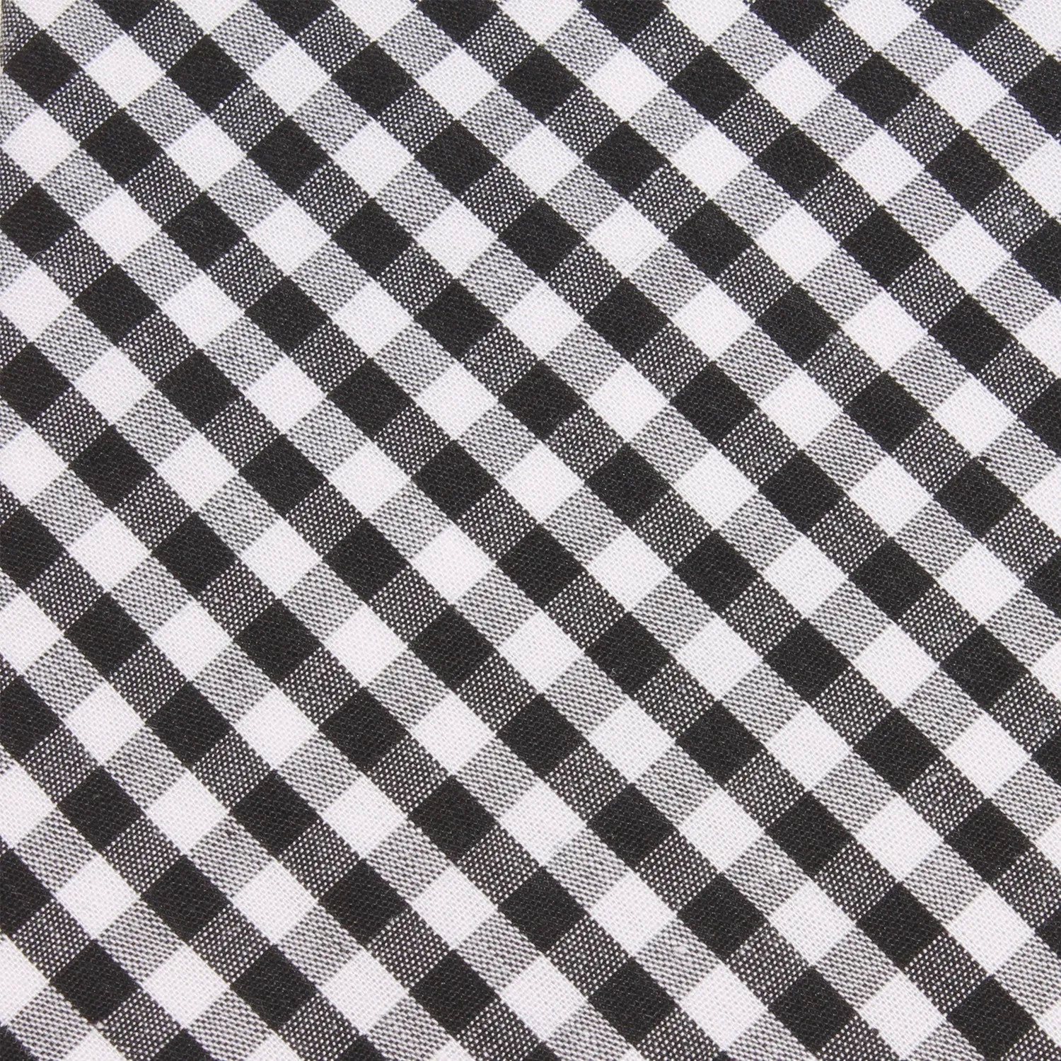 Black & White Gingham Cotton Kids Bow Tie