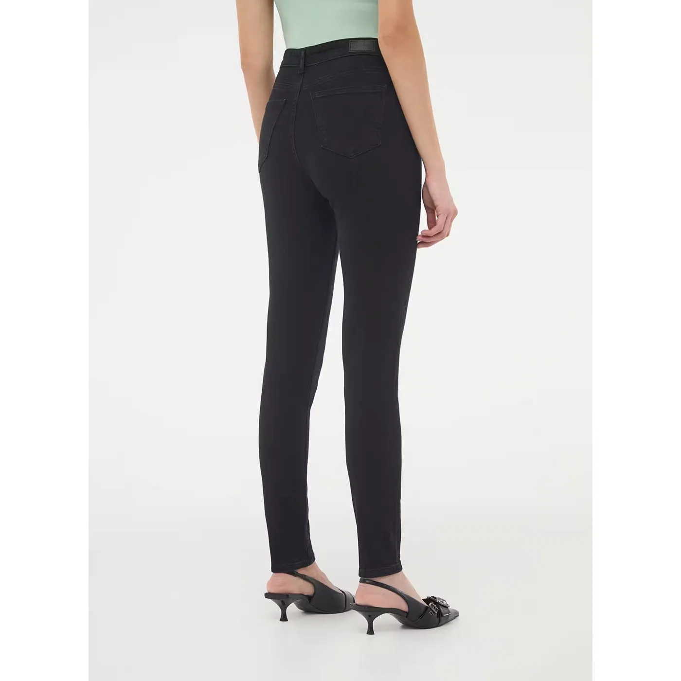 Black High Waisted Skinny Jeans