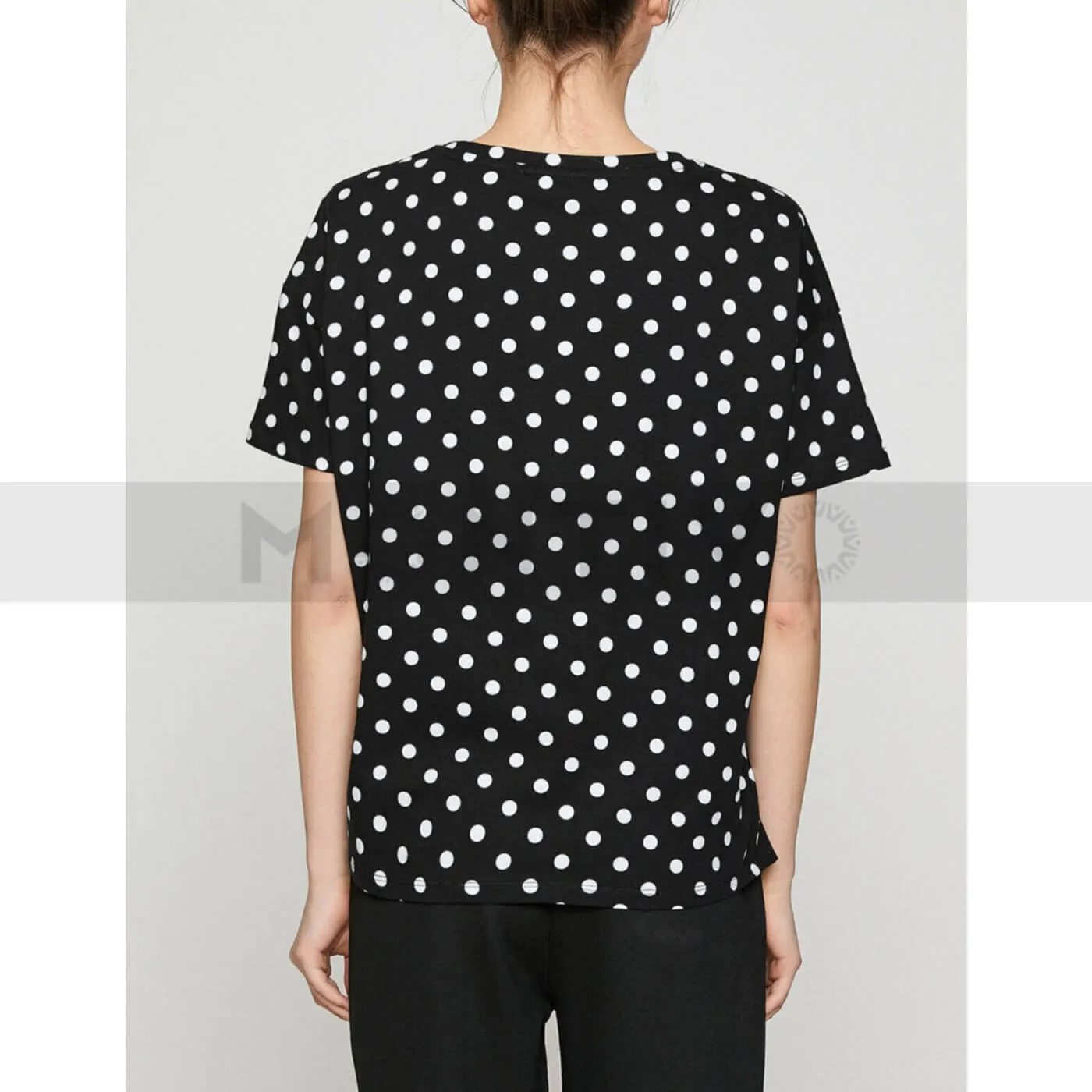 Black Polka Dotted Top