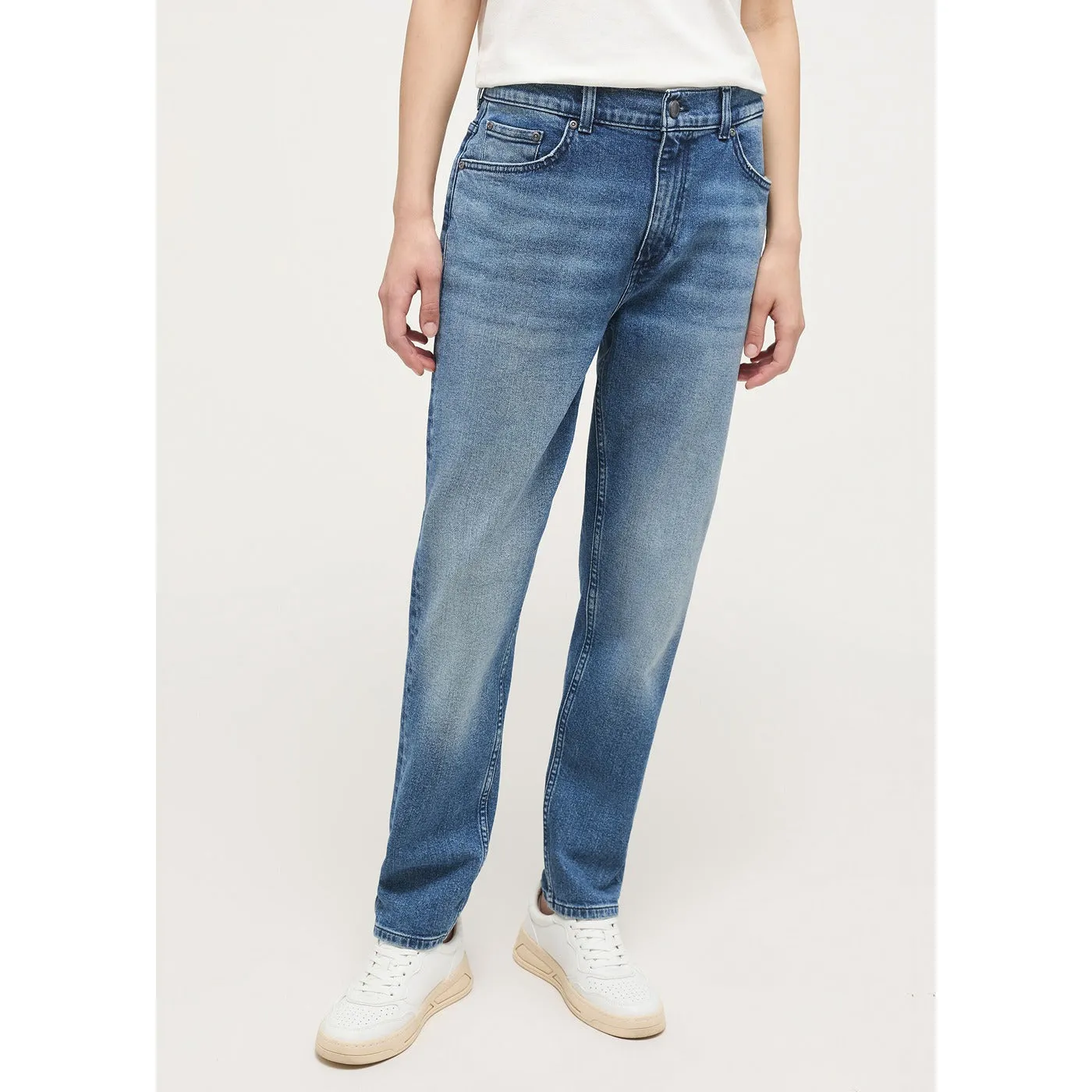 Blue Slim Mom High Waist Jeans