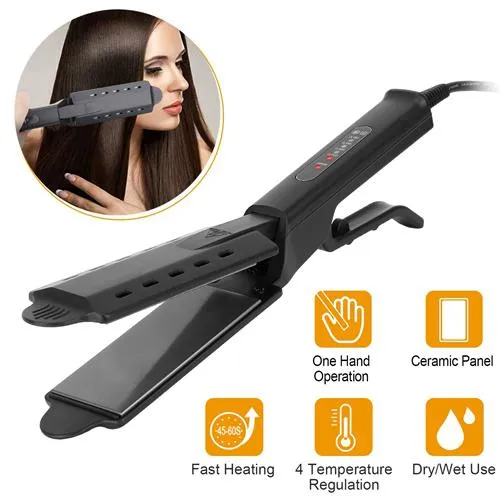 Electric Hair Straightener with 4 Temperature Adjustment