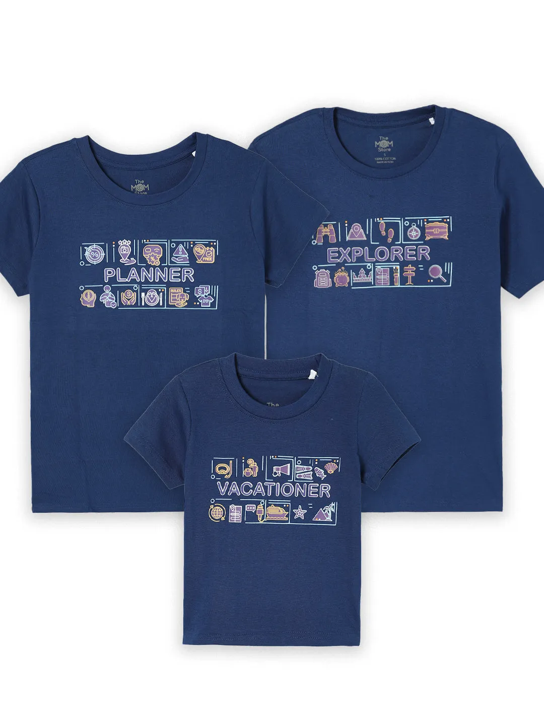 Explorer Matching Family T-shirt - Combo of 3