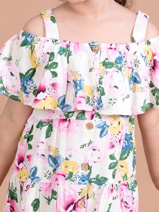 Floral Printed A-Line Dress