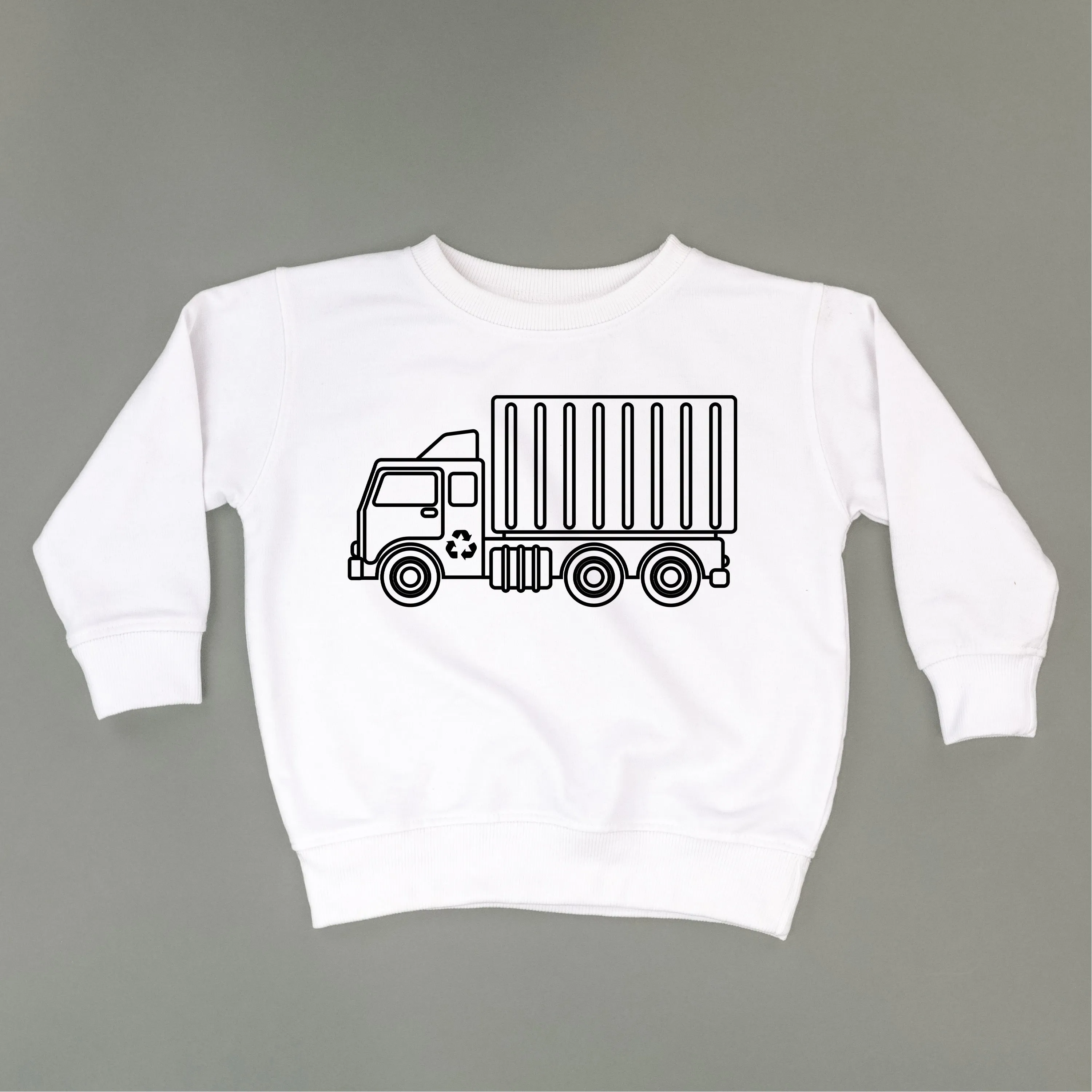 GARBAGE TRUCK - Minimalist Design - Child Sweater