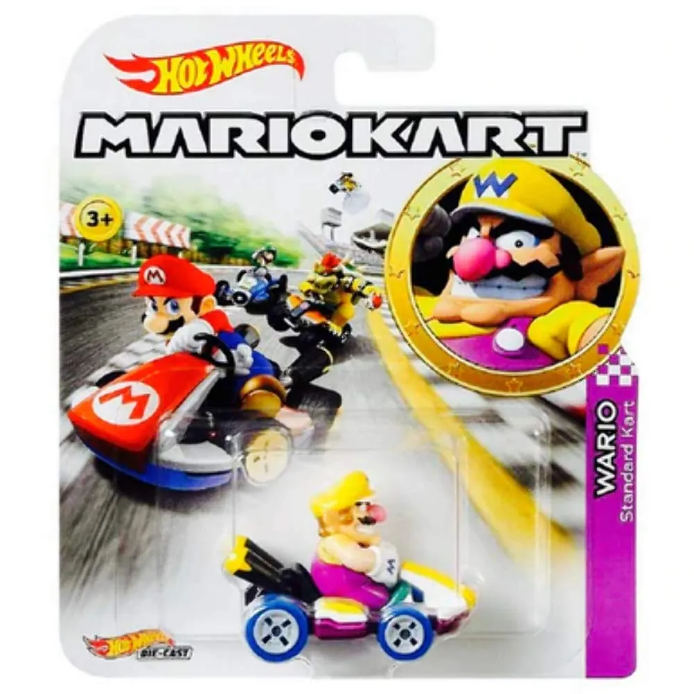 Hot Wheels Mario Kart Die-Cast Character Car, Purple