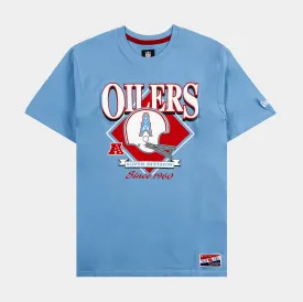 Houston Oilers Mens Short Sleeve Shirt (Blue)