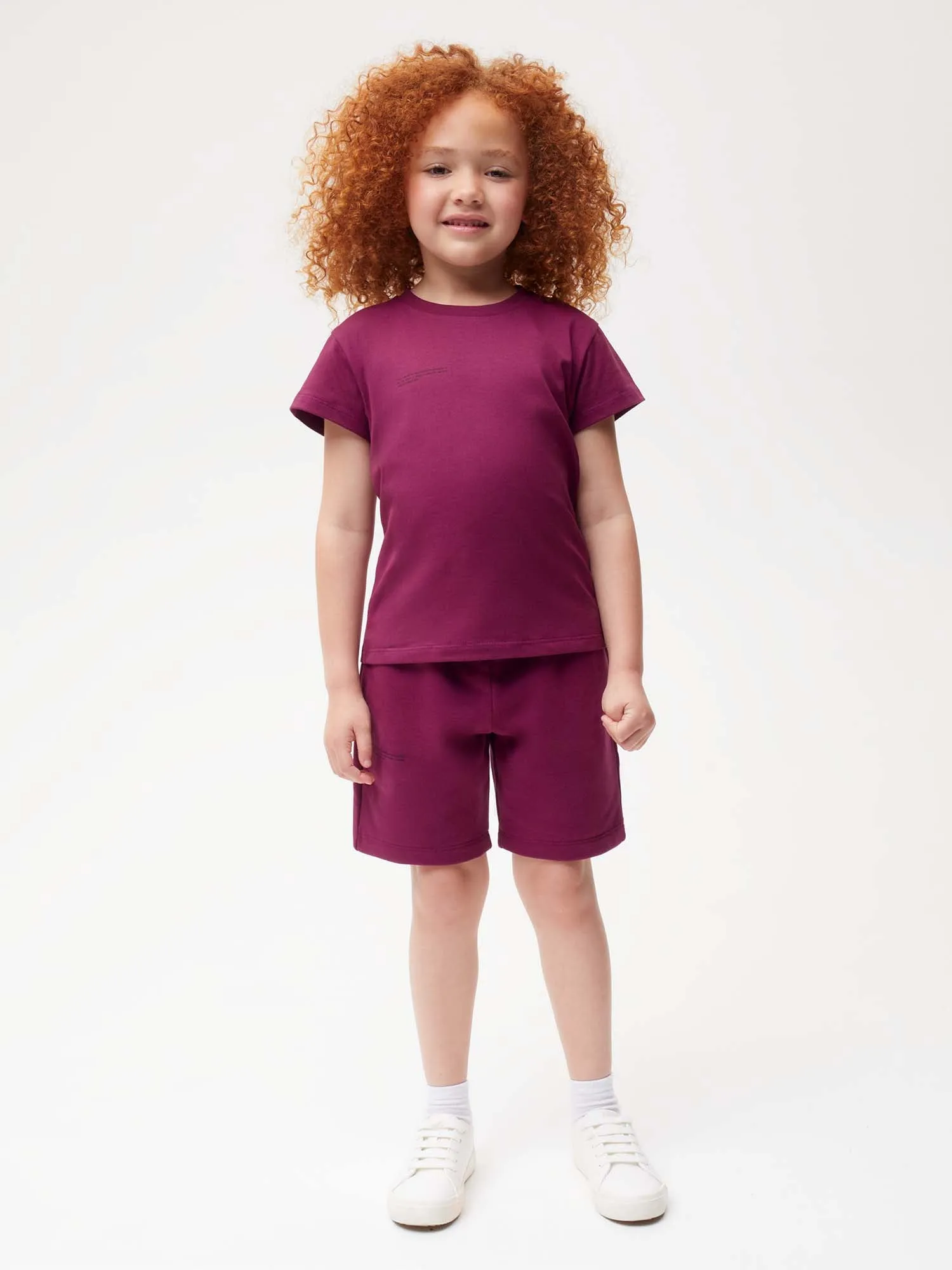 Kids PPRMINT™ Organic Cotton T-shirt AW22—plum purple