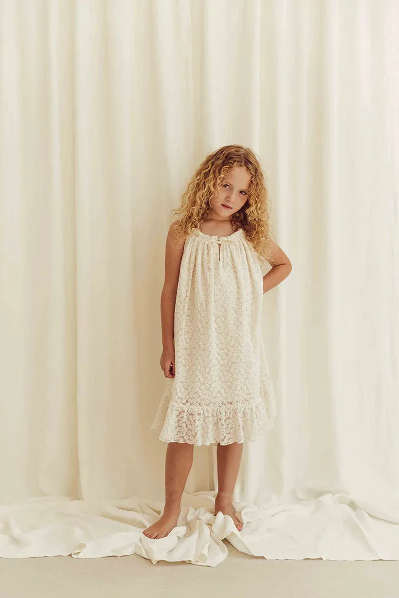 Lace Daisies Dress | Off-White