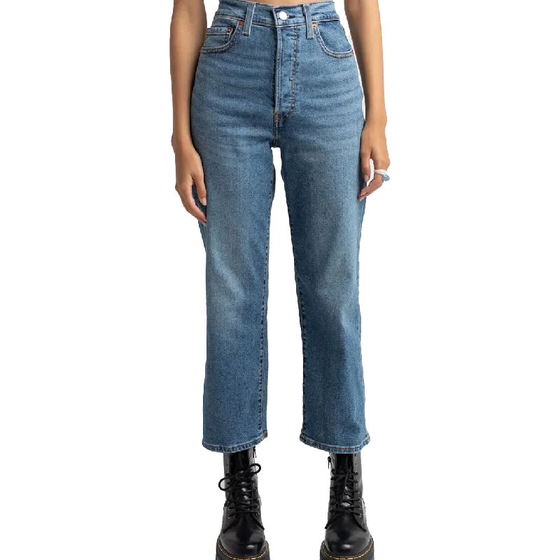 Levi Women's Strauss Ribcage Straight Ankle Jeans