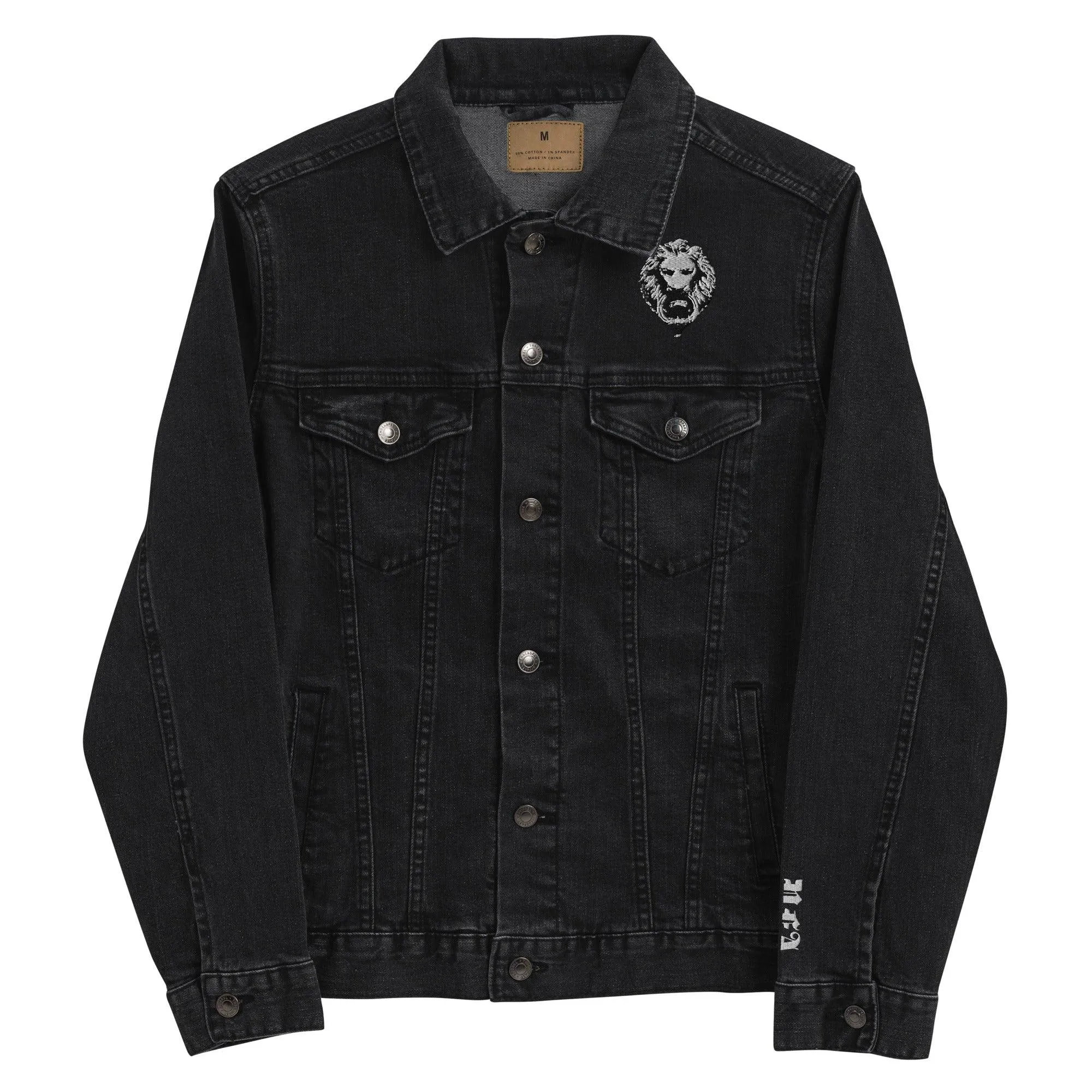 Lion Embroidered Denim jacket