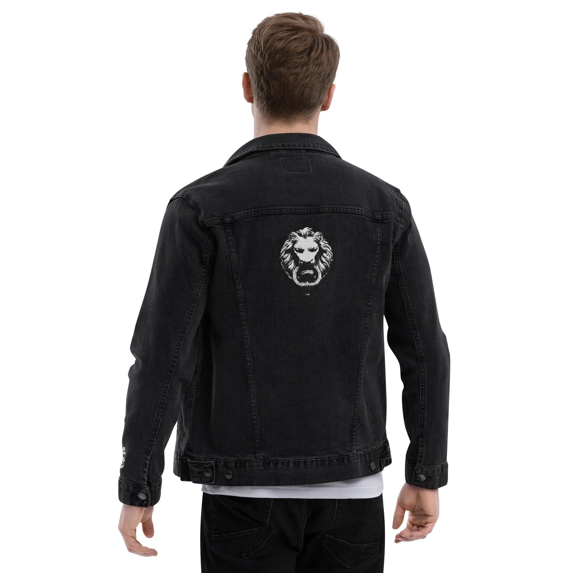 Lion Embroidered Denim jacket