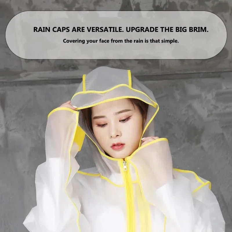 Long Hooded Raincoat for Hiking - Unisex Waterproof Outdoor Gear