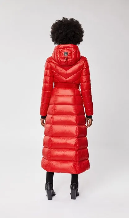 Mackage - Calina Maxi Lightweight Down Coat in Red