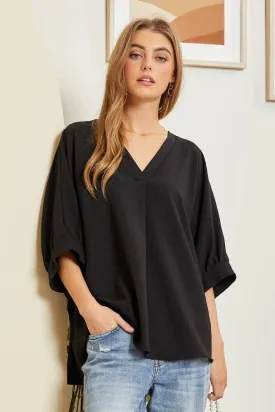 Make It Easy Blouse - Black