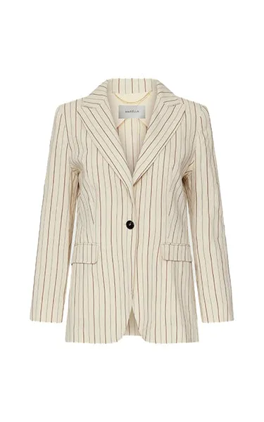 Marella Dorina Stripe Linen Jacket