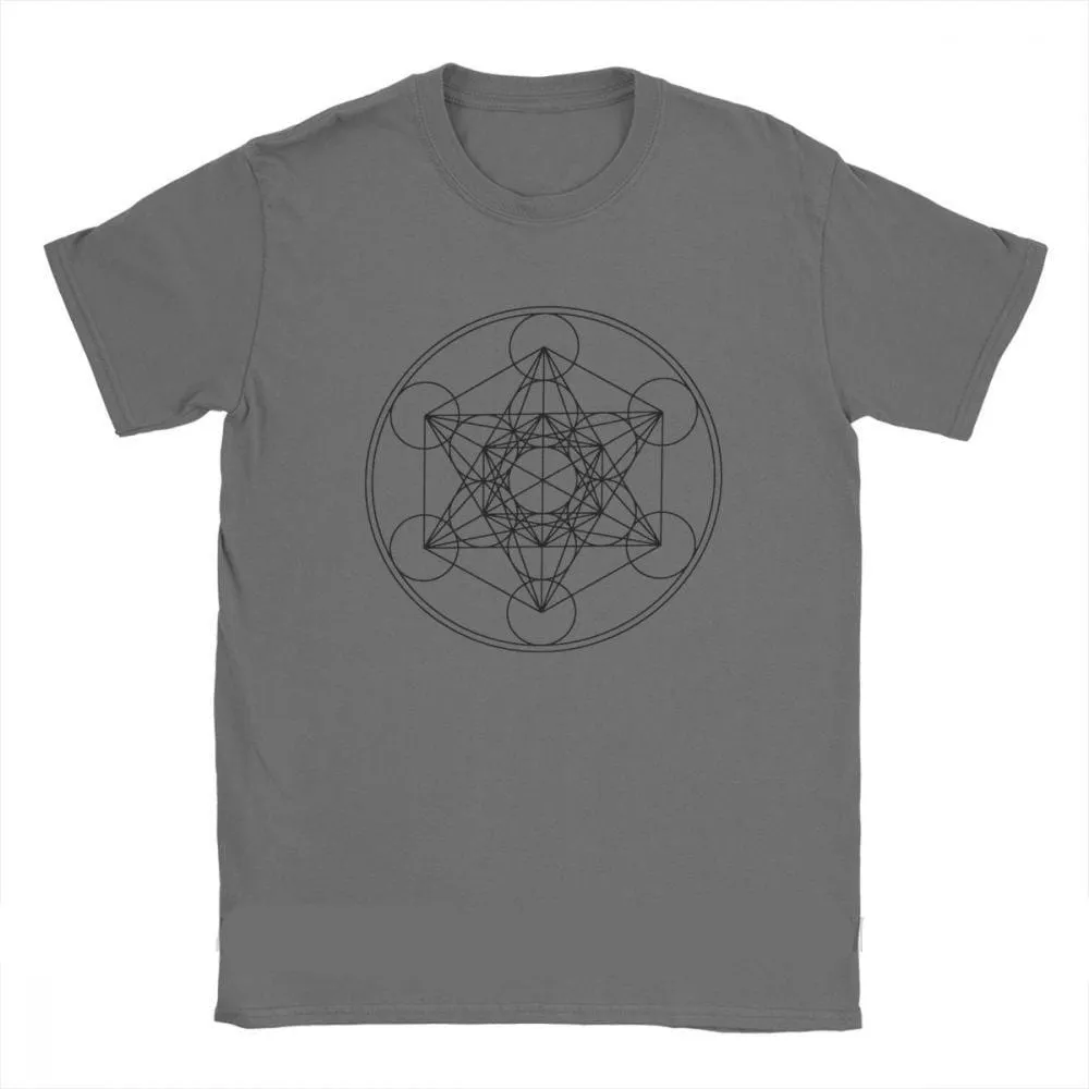 Men's Metatron Cube Print Short-Sleeve T-Shirt