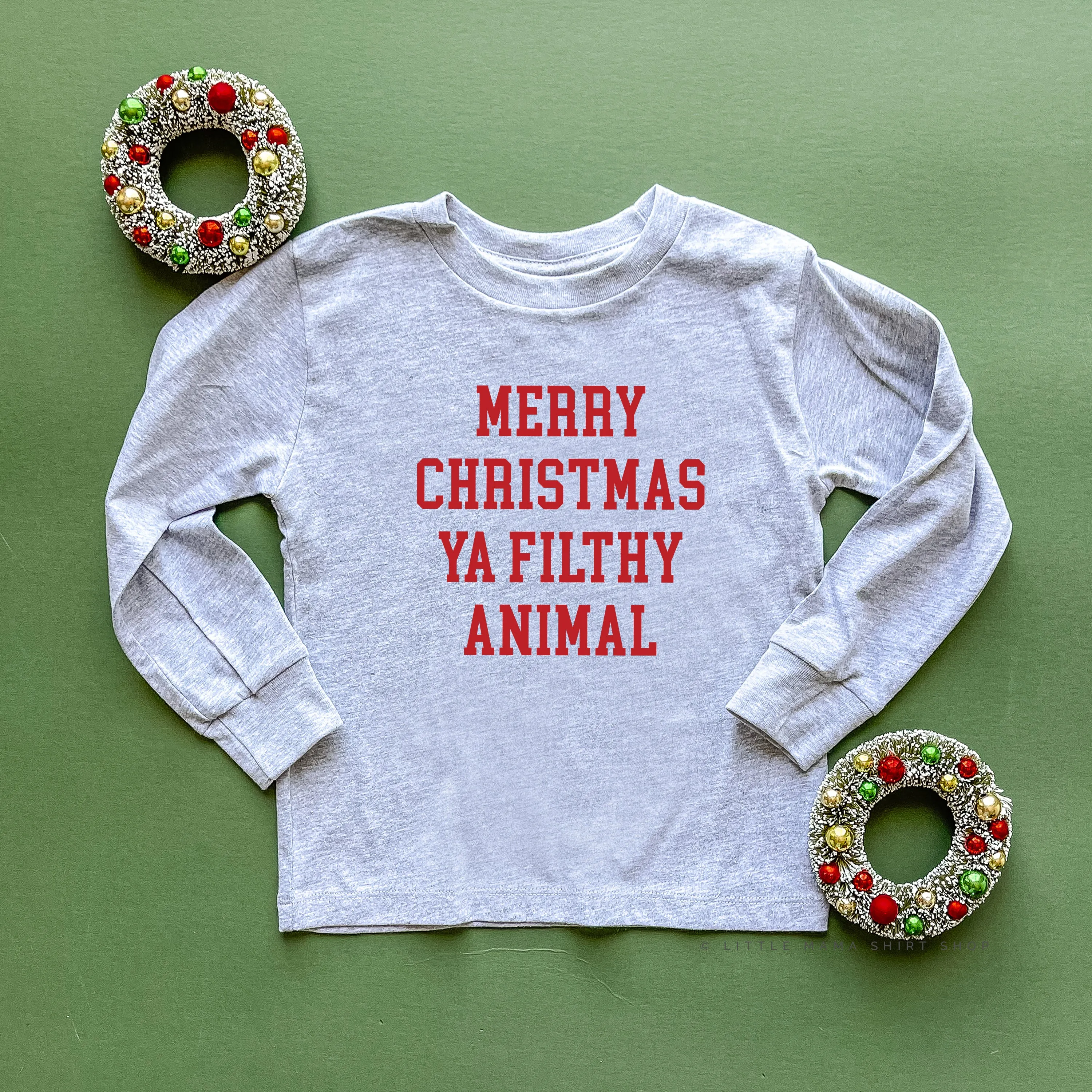 Merry Christmas Ya Filthy Animal - Child LONG SLEEVE Tee