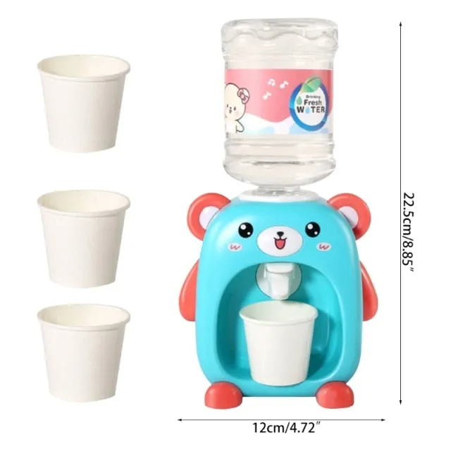 Mini Kids Cartoon Water Dispenser Toy