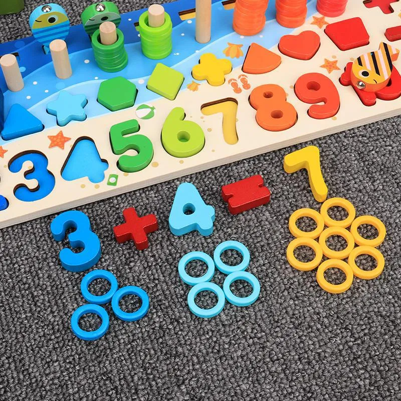 Montessori Preschool Educational Geometry Toys Board Games