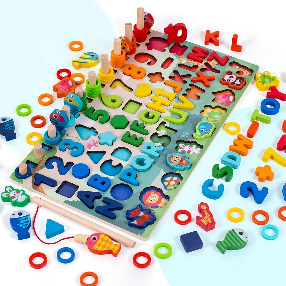 Montessori Preschool Educational Geometry Toys Board Games