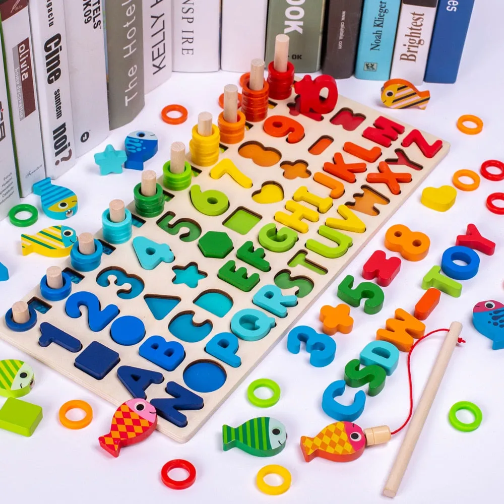 Montessori Preschool Educational Geometry Toys Board Games