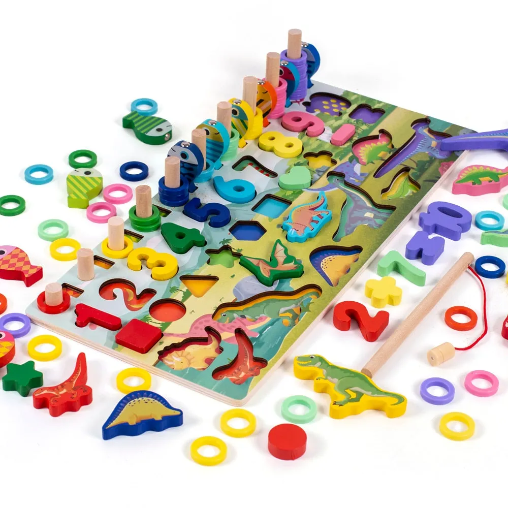 Montessori Preschool Educational Geometry Toys Board Games