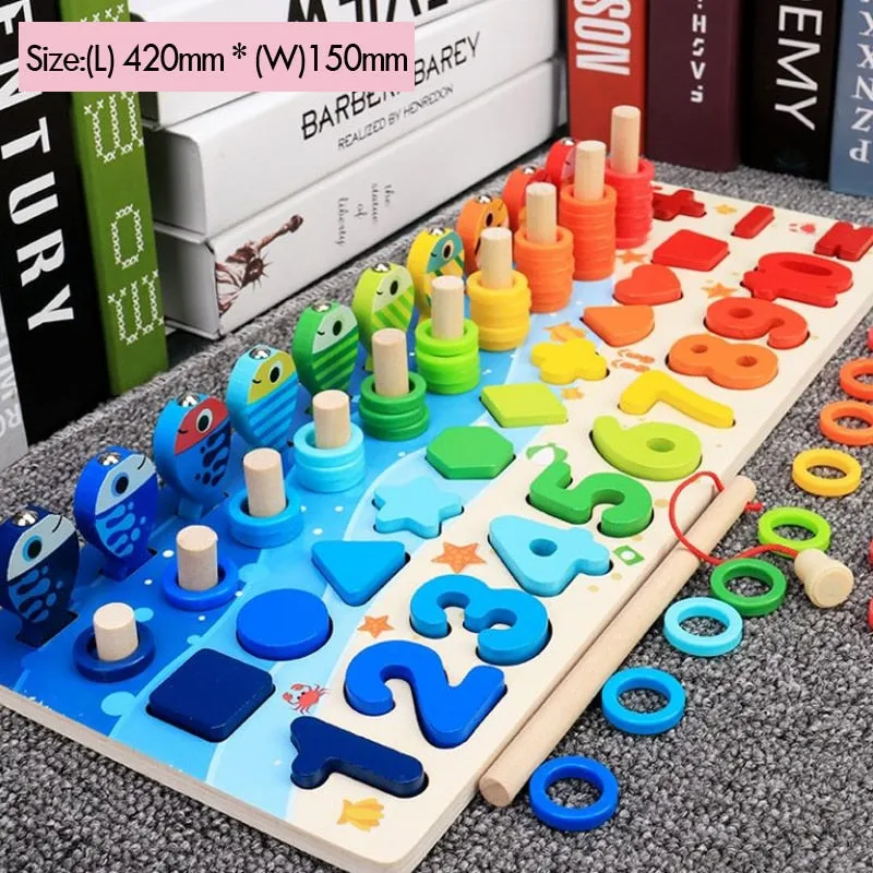 Montessori Preschool Educational Geometry Toys Board Games