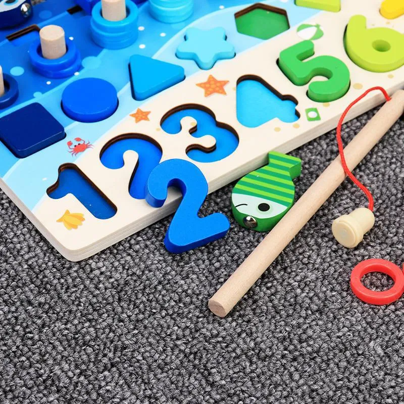 Montessori Preschool Educational Geometry Toys Board Games