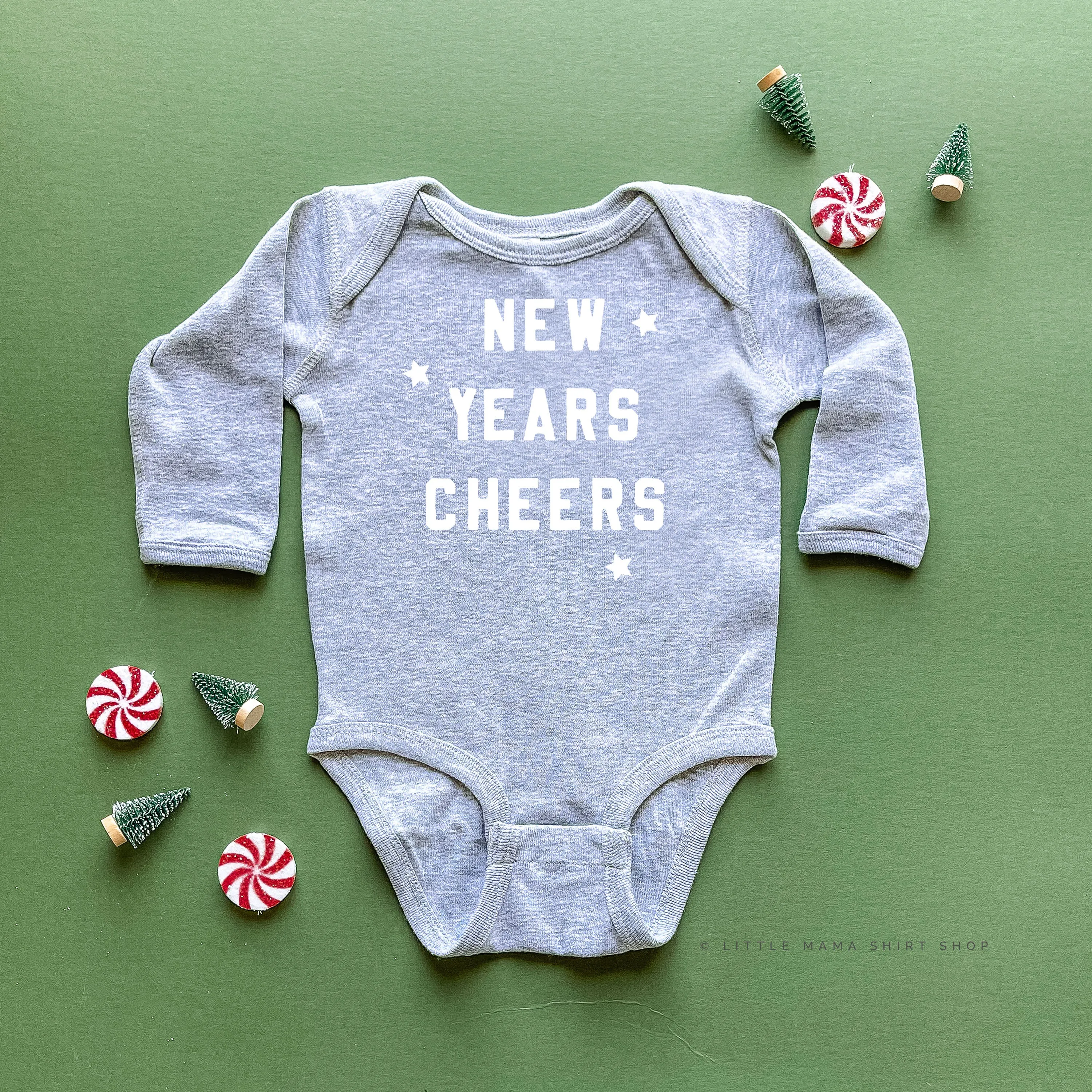 New Years Cheers - Block Font - Child LONG SLEEVE Tee