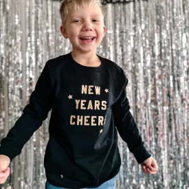 New Years Cheers - Block Font - Child LONG SLEEVE Tee