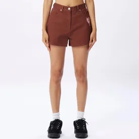 Obey Julia Denim Shorts - Sepia