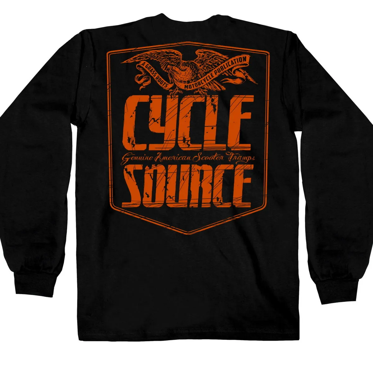 Official Cycle Source Magazine CSM2010 Men’s Eagle Black Long Sleeve