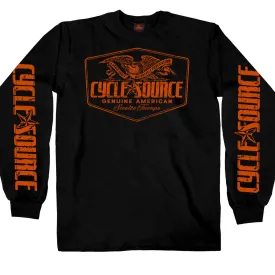 Official Cycle Source Magazine CSM2010 Men’s Eagle Black Long Sleeve