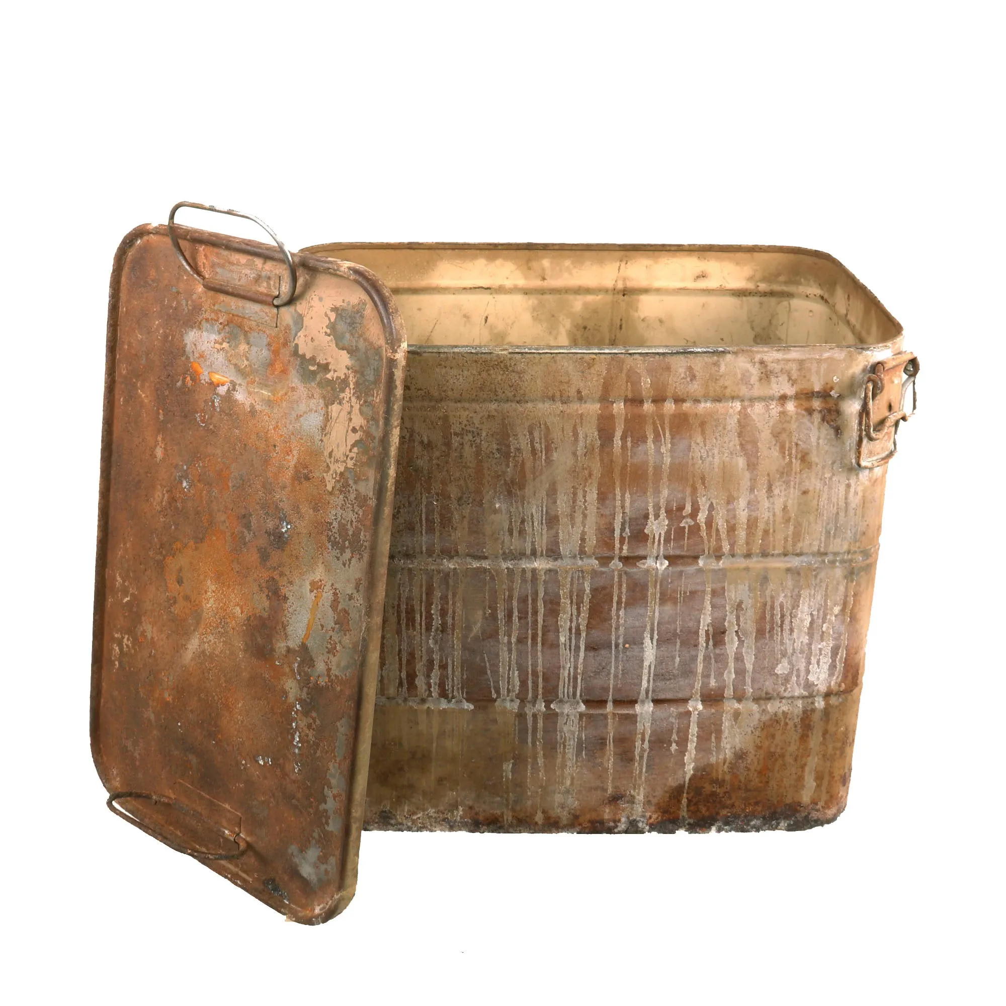 Original German WWII Luftwaffe Fallschirmjäger Parachute Steel Transit Chest - Empty