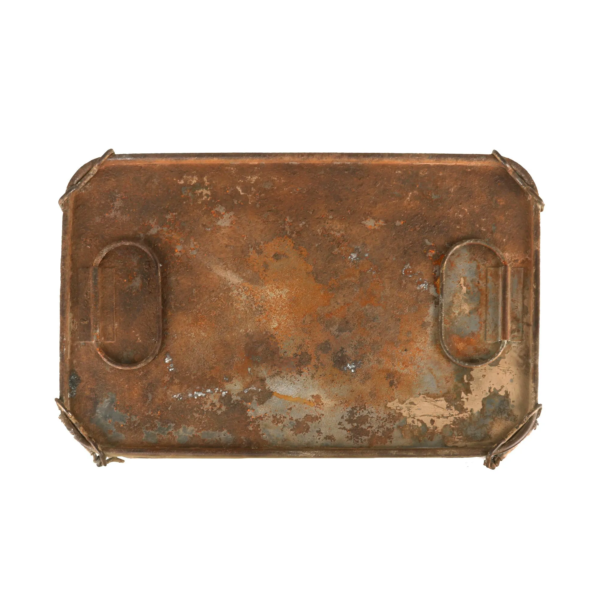 Original German WWII Luftwaffe Fallschirmjäger Parachute Steel Transit Chest - Empty