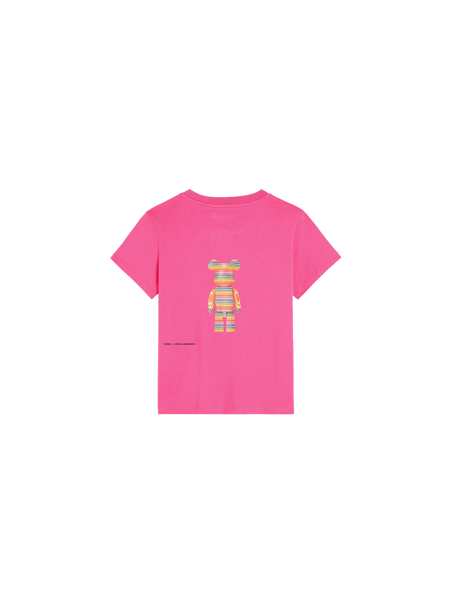 Pangaia x Haroshi BE@RBRICK™ Kids T-shirt—flamingo pink