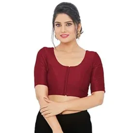 Pleasing Maroon Color Art Silk Designer Blouse For Women