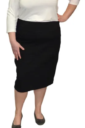 Plus Pencil Skirt in Cotton Style 1434