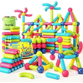 Premium 24 Magnetic Building Stick For Kids Early Learning & Development