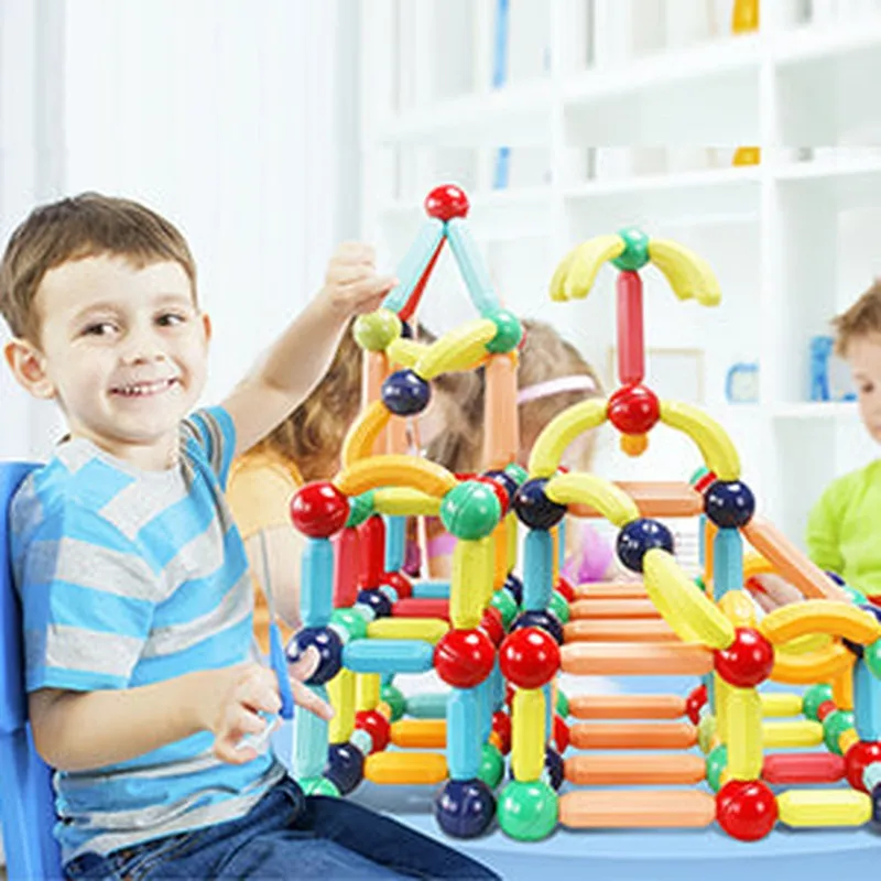 Premium 24 Magnetic Building Stick For Kids Early Learning & Development