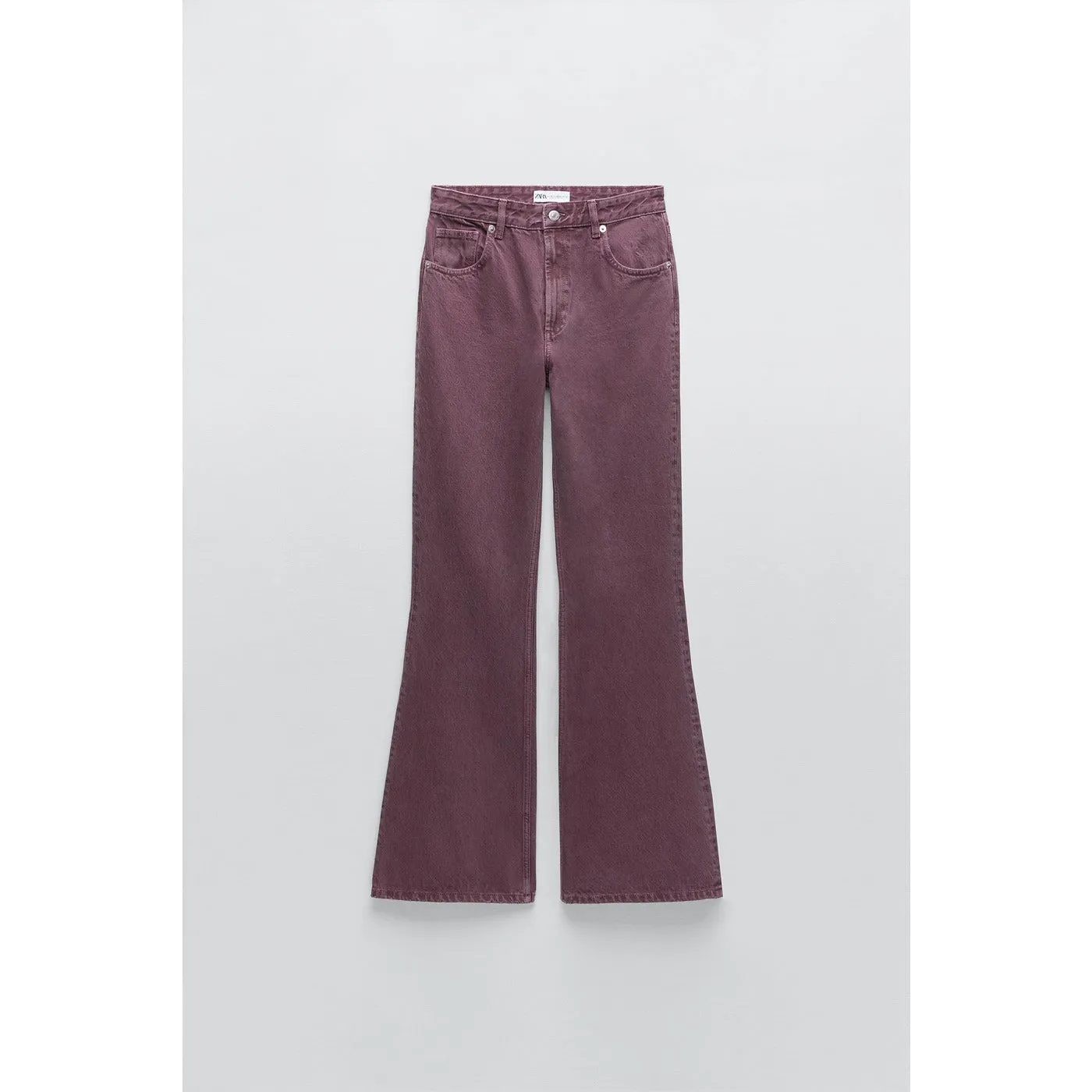 Purple Flare Full length Jeans