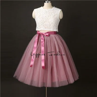 Quality 7 Layers 65cm Maxi Long Tulle Skirt Elegant Pleated Tutu Skirts Womens Vintage Lolita Petticoat faldas mujer Saias Jupe