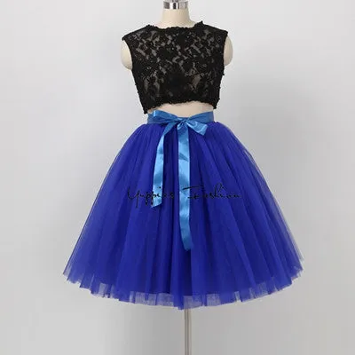 Quality 7 Layers 65cm Maxi Long Tulle Skirt Elegant Pleated Tutu Skirts Womens Vintage Lolita Petticoat faldas mujer Saias Jupe